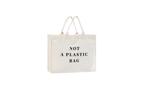 Large Tote Bag - Recycled Cotton Tote bag. All The Things Tote Bag, Travel Bag and Beach Bag tote. Large Grocery Shopping. Natural Color. Durable. Eco-Friendly gift. Sustainable tote bag