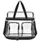 FARMARK Clear Tote Bags Stadium Approved, 12&Atilde;&mdash;12&Atilde;&mdash;6 Heavy Duty Travel Bags, Large Sports Shoulder Pack for Work,Competition,School