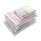GSHLLO 30 Pcs Plastic Clothes Storage Bags Frosted Resealable Bag Zippered Shoe Bags Clothing Packaging Pouch Travel Luggage Pouches Organizer