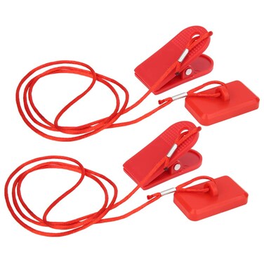 Yinuoday Running M Universal Fitness Accessory 2Pcs Running Machine Safety Switch Lock Magnet Key Universal Accessory Rectangle Clip