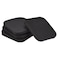 uxcell Treadmill Mat-3.9"x3.9" Exercise Equipment Mat for Floor Protection Sound Reduction, Black 4Pcs