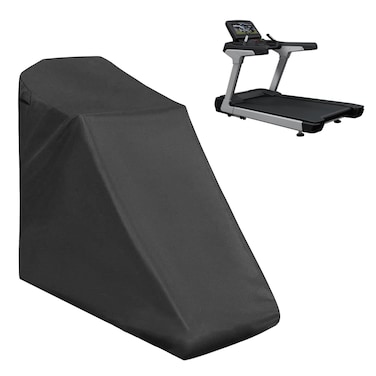 OwnMy Waterproof Treadmill Cover Outdoor Treadmill Dust Cover, 79"L x 37"W x 59"H Black Treadmill Dust Cover for Home Gym, Windproof Treadmill Protective Cover Large Dust Cover for Running Machines