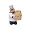DD-life Toothpick Holder,Resin Chef Statue Toothpick Holder,Resin Toothpick Dispenser for Restaurant Tabletop Coffee Shop Decoration Craft