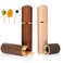 3 Pack Portable Toothpick Holder Wood Toothpick Case Waterproof Handmade Toothpick Holder Pocket Mini Toothpick Box for Storage Toothpick Needle Pill Bead Ear Pick Cotton Swab and Other Small Object
