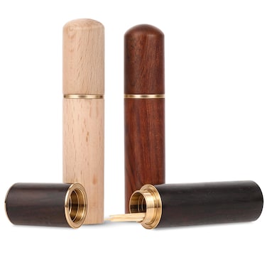 Giantree 3Pack Portable Toothpick Holder, Needle Case Sewing Needle Holder, Wood Toothpick Case, Waterproof Handmade Craft Toothpick Pocket Box Travel Mini Toothpick Box for Women and Men