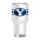 Gametime Sidekicks BYU 30oz White Tumbler - Officially Licensed, 18/8 Stainless Steel, Double-walled, Vacuum-insulated, UV LED Printed Logos, Sweatless, Stays Hot/Cold - 360 Wrap