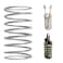 Toothbrush Holders Spring Shape Stainless Steel Pen Holder Bathroom Tabletop Makeup Brush Organizer Toothbrush Stand