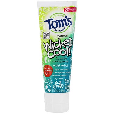 Anticavity Children's Toothpaste Wicked Cool Tom's Of Maine 5.1 oz Paste