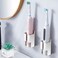 XILIMEN Electric Toothbrush Holders for Bathroom, 2 PCS Toothbrush Holder Wall Mounted, Adhesive Toothbrush and Toothpaste Holder Organizer, Stainless Steel Brushed Toothbrush Razor Holder for Shower