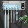 UV Toothbrush Sani tizer and Holder, Strong Saniti zer Air Drying, 200s and 400s Timed Toothbrush Case, 2200mAh Rechargeable Cordless Wall Mounted Home Toothbrush steril izer