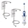 Linkidea 2 Pack Wall Mounted Electric Toothbrush Holder for Bathroom, Shower, Stainless Steel Power Toothbrush Hanger, Self Adhesive Wallmounted Tooth Brush Organizer (Sliver)