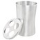 ZZLZX Stainless Steel Toothbrush Holder with Waistline and Four-Hole Cup Lid for Bathroom Vanity Countertop Rinse Toothbrushing Drinking Cup Storing Dental Accessories Organizing Makeup Brushes