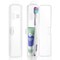 Jeffdad 2 Packs Travel Size Toothbrush Case, Plastic Toothbrush Travel Holder for Manual Toothbrushes, Transparent Containers for Toothbrush Covers and Toothpaste Storage