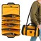 Soil &amp; Sun Heavy Duty Tool Roll Bag Organizer - Travel roll up tool bag with 6 Zip Organizer Pouches - Compact Portable Tool Bags for Men, Contractors, Plumbers, Electricians - Man Gifts for Dad