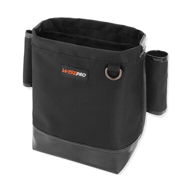 WISEPRO Tool Bag for Bull Pin, Heavy Duty Canvas Bolt Bag, Utility Tool Pouch with Bull-pin Loop for Storage Screws and Bolts, 10&Atilde;&mdash;6.5&Atilde;&mdash;5 in