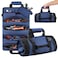 ROCKCOON Tool Roll Bag, Heavy Duty Tool Organizer Roll Up, Portable Tool Storage Bag Easily Hanging on the Wall and Car for Professional Mechanics, Electricians, Carpenters, and Hobbyists, Blue