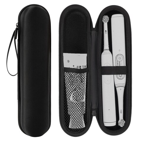 Linkidea Electric Toothbrush Travel Case Holder, Battery Toothbrush Carry Bag Compatible with Oral-b Pro 1500 8000, Philips Sonicare 4100, 5100, 6100, 9900