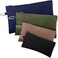 4 Pack Utility Canvas Zipper Pouch 12/10/9/8 Inches Canvas Tool Bag Multipurpose Storage Pouch Storage Organizer Heavy Duty Flat Bottom Tools Pouch Clip-on Tote Bag in Blue, Green, Khaki and Black