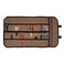 Covers &amp; All Waxed Canvas Tool Roll Pouch Bag, 18 Pockets with Zipper Strap Push Clips &amp; Durable Handle, 18 oz 600 GSM Canvas, Multipurpose Tool Organizer (Tan, 26" L x 14" W)