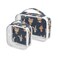 2 Pack Clear Cosmetic Bags with Handles-Animal Cute Bunny and Bear&iuml;&frac14;&OElig; PVC Toiletry Bags Zipper Waterproof Portable Travel Storage Pouch