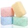 LEIFIDE 4 Pcs Quilted Makeup Bag Pouch Cute Plush Fuzzy Checkered Cosmetic Bag Cotton Terry Cloth Toiletry Bag with Zipper Portable Travel Organizer Preppy Brush Storage Bag for Christmas Women Gift