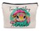 Cute Ocean Animal Sea Turtle I'm Turtley Adorable Cosmetic Bag Decorative Women's Makeup Bag Zipper Pouch Travel Toiletry,Gifts for Sea Turtle Lovers Teen Girls