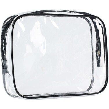 ScivoKaval Clear Carry-On Travel Toiletry Bag TSA 3 1 1 Airline Quart Bag 1 Quart Sized with Zipper for Men and Women 1 Pack