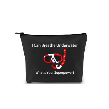 MEIKIUP Scuba Diving Travel Toiletry Bag Scuba Diver Gift I Can Breathe Underwater for Diving Lover (Scuba Diving BAG)