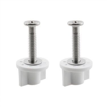 HJGarden 2pcs Rustproof Toilet Seat Bolt Toilet Seat Hinge Screw Anti Slip Toilet Lid Nut Screw For Toilet Covers