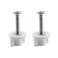 HJGarden 2pcs Rustproof Toilet Seat Bolt Toilet Seat Hinge Screw Anti Slip Toilet Lid Nut Screw For Toilet Covers
