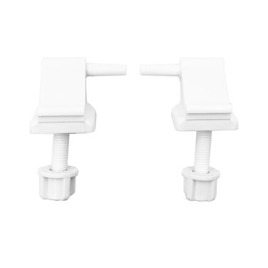 2Pack Toilet Seat Hinge Replacement Plastic Toilet Seat Blots and Nuts Toilet Seat Hardware for Toilet Seat Lid Repair Replacement