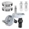 2-Pack Toilet Seat Hardware Kit - Quick Release Hinge Bolts with Rubber Expansion for Easy Replacement - Bathroom Fixtures