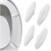 4Pcs Toilet Seat Bumpers, Rubber Toilet Seat Bumper for Kohler 1133070 1236365 Toilet Replacement Parts, Suitable for Families, Hotels, Hospitals, School Toilet Seats