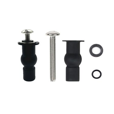 2 Pack Universal Toilet Seat Hinge Bolt Screw,Toilet Seat Blind Hole Fixing Kit Compatible with TOTO Toilet,Expanding Rubber Bolt Top Fix Nuts Set for Top Mount Toilet Seat Replacement Parts Kit