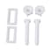 White Rectangular Shaped Toilet Seat Hinge Bolts Nuts Toilet Cover Square Frame Screws Pack of 2