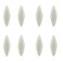 Motipudy 1133070 Toilet Seat Bumper Service Kit Replacement for Toilet Lid Rubber Gasket Buffer 1236365 (8 Pack)