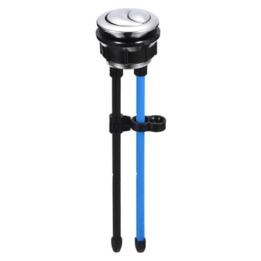 uxcell Toilet Tank Button, 38mm(1.5") Thread Diameter Dual Push Flushing Toilet Button Adjustable Replacement Button for Toilet Water Tank