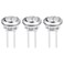 uxcell Toilet Tank Button Dual Push Flushing Toilet Button Replacement Button for 58mm(2.28") Hole Toilet Water Tank, 3pcs