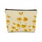 BARPERY Summer Cottagecore Bee Honey Daisy Yellow Wildflowers Cosmetic Bag, Zipper Travel Toiletry Makeup Bag, Best Gift Idea for Teen Girls Sister Girlfriend,Mother&#39;s Birthday Christmas Gift