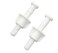 Rocky Mountain Goods Toilet Seat Bolt Replacement Screw Kit - Universal 2 Pack of White Plastic Toilet Seat Hinge Bolts to Secure Seat to Toilet Bowl - Durable Bolts and Nuts - Easy DIY Standard Size