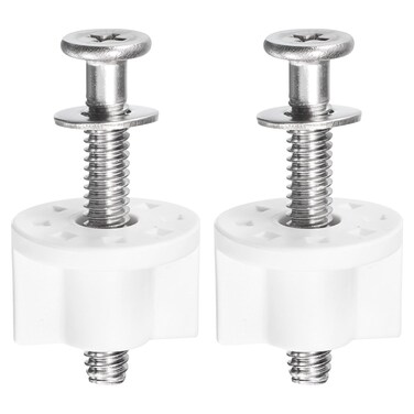 uxcell 2 Set Toilet Seat Hinge Bolt Screw, M7x47mm Toilet Seat Hinge Fixings for Top Mounting Toilet Seat Hinges Toilet Seat Replacement Parts Kit