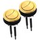 DOITOOL 2Pcs Toilet Tank Dual Button, Toilet Water Tank Push Button, Toilet Flush Button Replacement Accessories, 48mm Thread Diameter