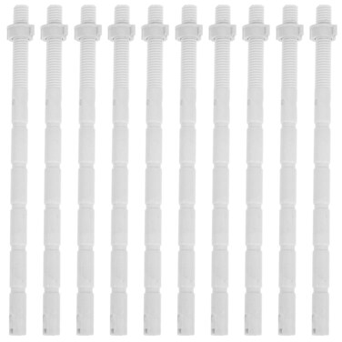 DOITOOL 10Pcs Toilet Push Button Rod Bathroom Toilet Tank Buttons Rods Push Flushing Button Rods Toilet Water Tank Button Rod Lengthen Suite Flush Valve Pole, White