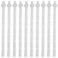 DOITOOL 10Pcs Toilet Push Button Rod Bathroom Toilet Tank Buttons Rods Push Flushing Button Rods Toilet Water Tank Button Rod Lengthen Suite Flush Valve Pole, White