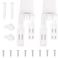 2 Pack of Toilet Seat Hinge Replacement Kit - Plastic Hardware for Toilet Repair &amp; Replacement - Fits Most Toilets