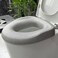 ZXMOBY Toilet Seat Riser - Adds 3 Inch of Height to Toilet - with 300 Pound Weight Capacity,no installation,for Seniors Adults Elderly Handicap Disabled Fits Most Standard and Elongated Toilets