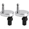 Leadigol Toilet Seat Hinges Fixing Standard Replacement Toilet Seats Top Fix Hinge Universal Release Quick for 2pcs Hardwares