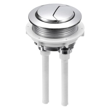 uxcell Toilet Tank Button Dual Push Flushing Toilet Button Adjustable Replacement Button for 48mm(1.89") Hole Cistern Lid