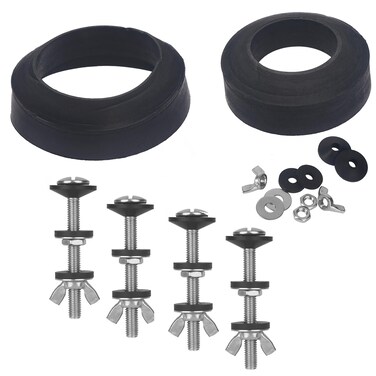 Universal Toilet Tank to Bowl Gasket &amp; Tank to Bowl Bolts, with 2 Kind Gasket and 4 Pcs 3.15&acirc;&euro;&tilde;&acirc;&euro;&trade;Stainless Steel Heavy Duty Rustproof Bolt, Fit Most 2-Inch and 3-Inch Flush Valve Opening