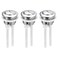 uxcell Toilet Tank Button Dual Push Flushing Toilet Button Replacement Button for 38mm(1.5") Hole Toilet Water Tank, 3pcs